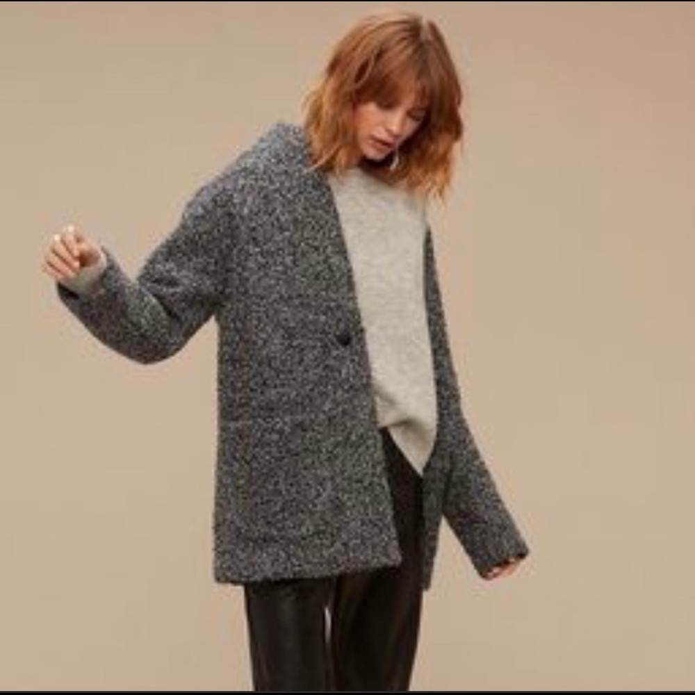 Aritzia Wilfred Free Off Duty Jacket -Colour - grey/black mix - Size Small